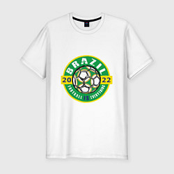Мужская slim-футболка Brazil 2022