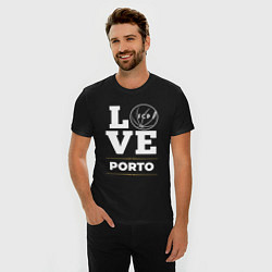 Футболка slim-fit Porto Love Classic, цвет: черный — фото 2