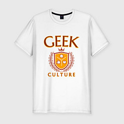 Мужская slim-футболка Гик-культура