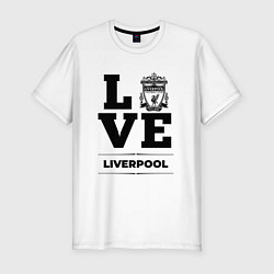 Футболка slim-fit Liverpool Love Классика, цвет: белый