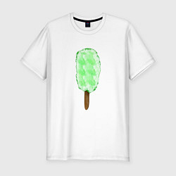 Мужская slim-футболка Мороженое на палочке