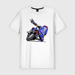 Мужская slim-футболка Yamaha racing team Racer