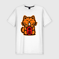 Футболка slim-fit JDM Cat, цвет: белый