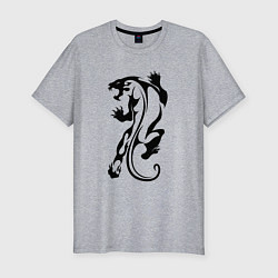 Футболка slim-fit Tiger Tattoo Тигр Татуировка, цвет: меланж