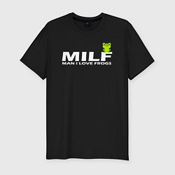 Футболка slim-fit MILF Man I Love Frogs, цвет: черный