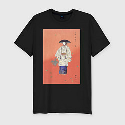 Футболка slim-fit Actor in the No Play Hanagatami Актёр японского те, цвет: черный