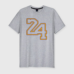 Мужская slim-футболка 24 KobeBryant