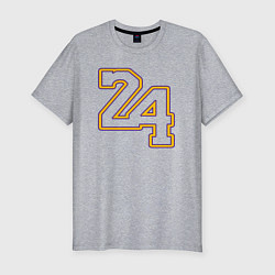 Футболка slim-fit 24 KobeBryant, цвет: меланж