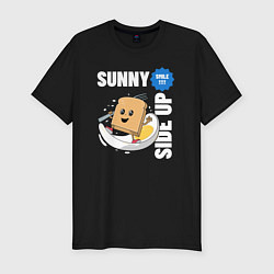 Мужская slim-футболка Sunny side up