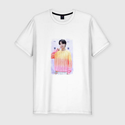 Футболка slim-fit Jimin of BTS, цвет: белый