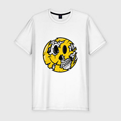 Мужская slim-футболка Smile Skull