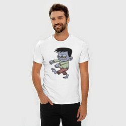 Футболка slim-fit Walking Zombie, цвет: белый — фото 2