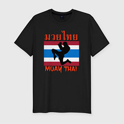 Мужская slim-футболка THAI FIGHTER Боец Муай Тай