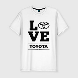 Футболка slim-fit Toyota Love Classic, цвет: белый