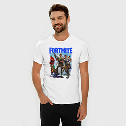 Футболка slim-fit FORTNITE ПЕРСОНАЖИ ИГРЫ, цвет: белый — фото 2