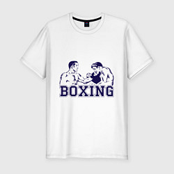 Мужская slim-футболка Бокс Boxing is cool