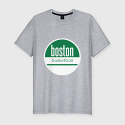 Мужская slim-футболка Boston Basketball
