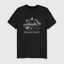 Футболка slim-fit Nissan Skyline Скайлайн, цвет: черный