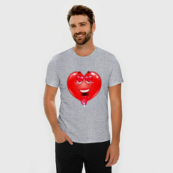 Футболка slim-fit THE HEART IN LOVE, цвет: меланж — фото 2