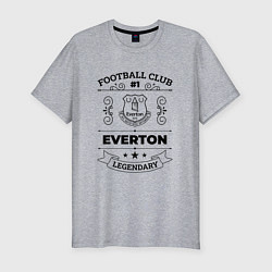 Мужская slim-футболка Everton: Football Club Number 1 Legendary