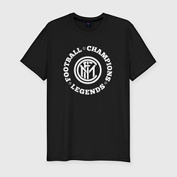 Футболка slim-fit Символ Inter и надпись Football Legends and Champi, цвет: черный