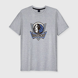Мужская slim-футболка Даллас Маверикс NBA