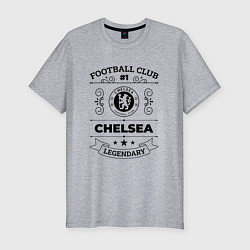 Футболка slim-fit Chelsea: Football Club Number 1 Legendary, цвет: меланж