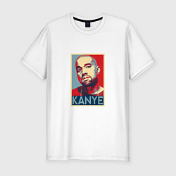 Мужская slim-футболка Kanye - Hip Hop