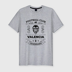 Мужская slim-футболка Valencia: Football Club Number 1 Legendary