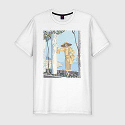 Мужская slim-футболка Amalfi Robe, de Worth Вид на море