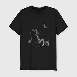 Мужская slim-футболка Ночной романтик