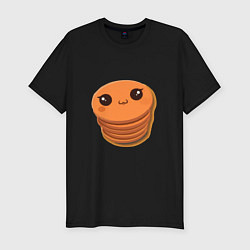 Мужская slim-футболка Печенье с глазами