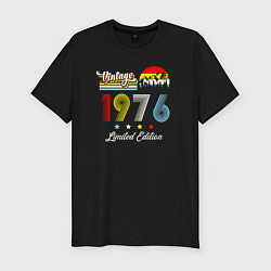 Мужская slim-футболка Винтаж 1976 ограниченная серия