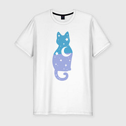 Футболка slim-fit Night - Cat, цвет: белый