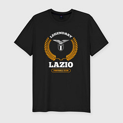 Мужская slim-футболка Лого Lazio и надпись Legendary Football Club