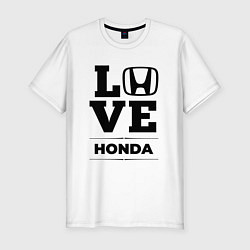 Футболка slim-fit Honda Love Classic, цвет: белый