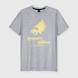 Мужская slim-футболка Дети императора лого винтаж