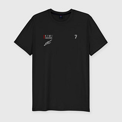 Футболка slim-fit Kimi Raikkonen Кими Райкконен, цвет: черный