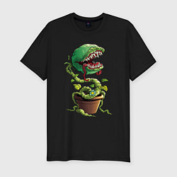 Футболка slim-fit Plant - Piranha, цвет: черный