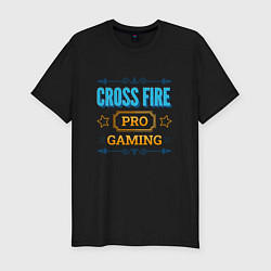 Футболка slim-fit Игра Cross Fire PRO Gaming, цвет: черный