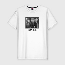 Футболка slim-fit Юи Юкино Хачиман OreGairu, цвет: белый