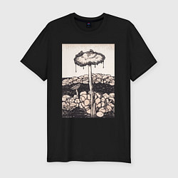Мужская slim-футболка Dripping Mushroom