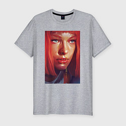 Футболка slim-fit Milla Jovovich - The Fifth Element, цвет: меланж