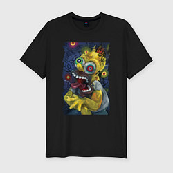 Мужская slim-футболка Homer Simpson - horror