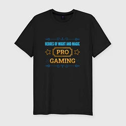 Мужская slim-футболка Игра Heroes of Might and Magic pro gaming