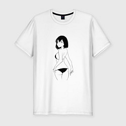 Футболка slim-fit Manga Girl 18, цвет: белый