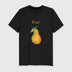 Мужская slim-футболка Pear груша