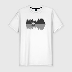 Мужская slim-футболка Едь в горы
