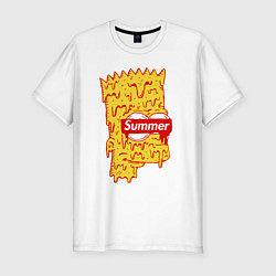 Футболка slim-fit Bart Simpson - Summer, цвет: белый