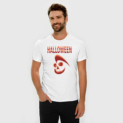 Футболка slim-fit Ночь вампиров halloweeen, цвет: белый — фото 2